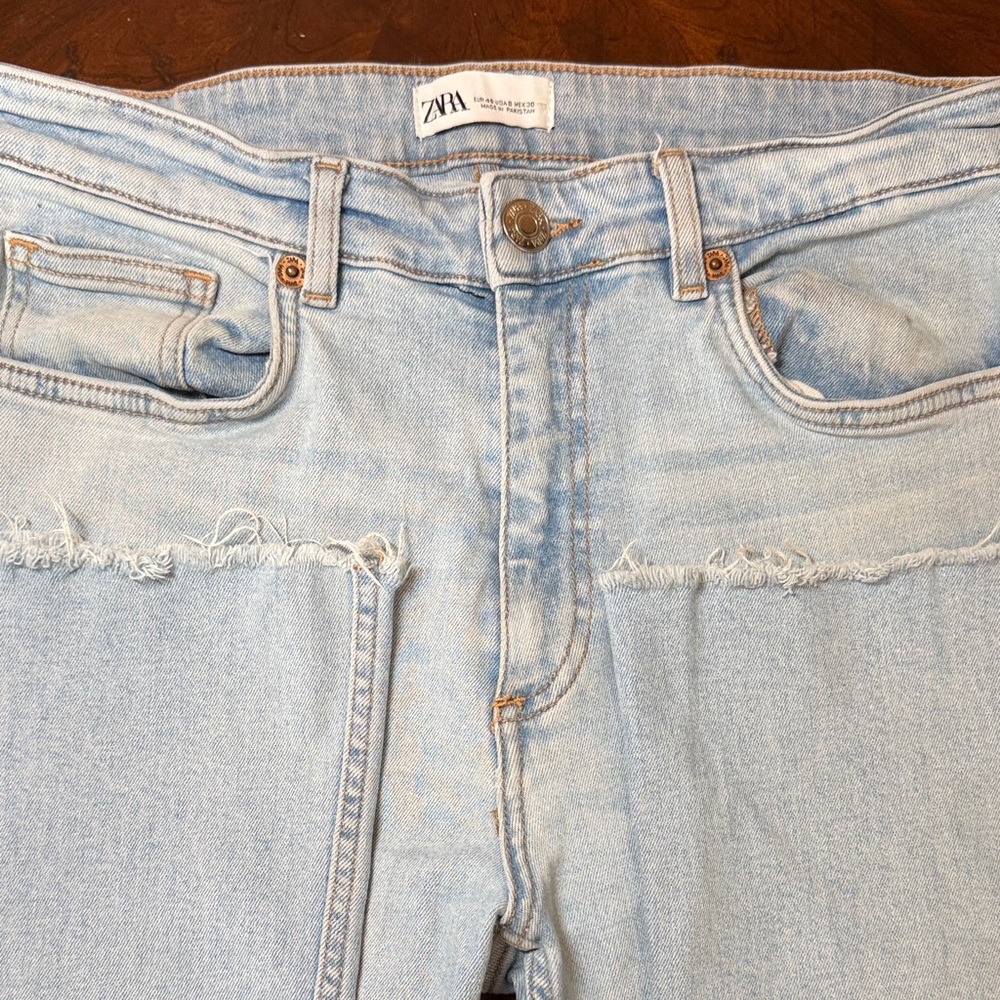 Zara Sky Blue High Rise Women's Jeans